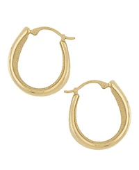 Bold Graduated Hoop Earrings Set in 14k Gold