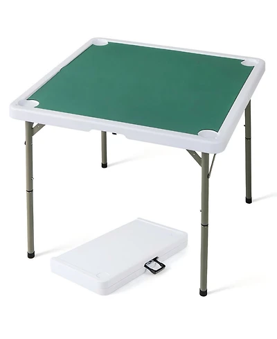 Hongge 4 Player Game Card Folding Mahjong Table with Cup Holders