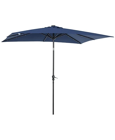 Clihome Sun Umbrella Solar Umbrella,Lighted Patio