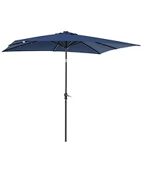 Clihome Sun Umbrella Solar Umbrella,Lighted Patio