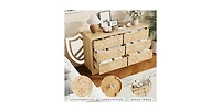 gaomon Drawer Dresser for Bedroom Wide Dresser, Boho Chest of Drawers, Wooden Chest with Clothes Storage Cabinet
