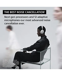 Sony Wh-1000XM6-silver Wireless Noise Cancelling Headphones with a Year Amber Protection Plan (2025