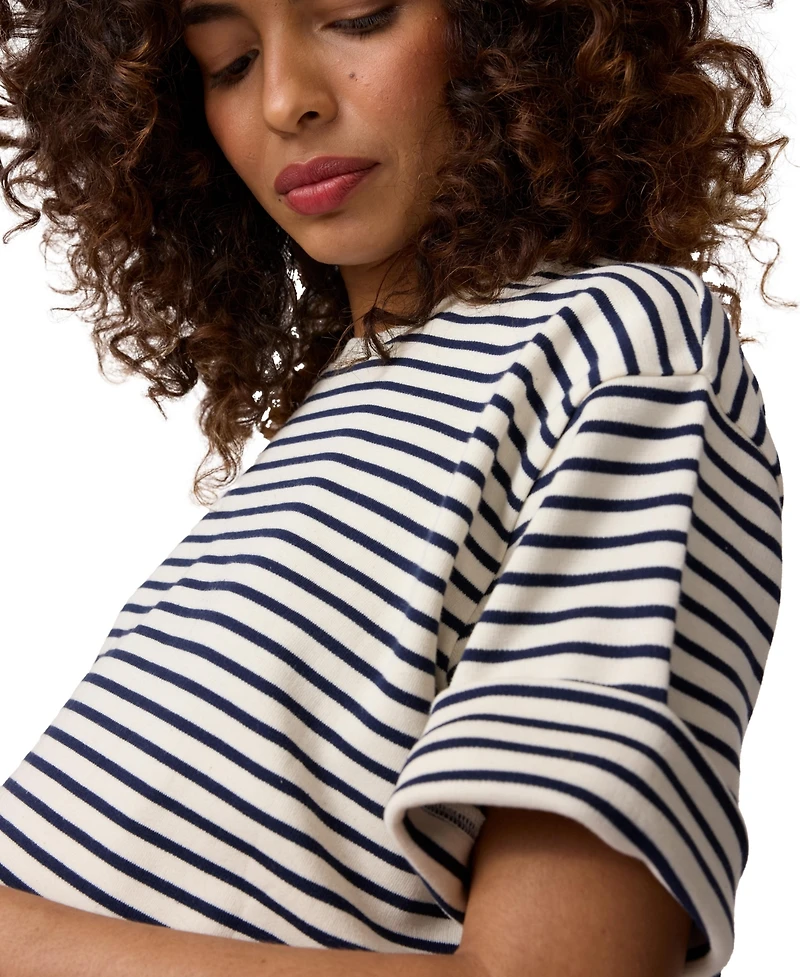 Ingrid + Isabel Maternity Cropped Sleeve Sweatshirt