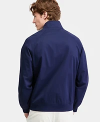 Club Room Men's Cotton-Blend Harrington Mock-Neck Jacket, Exclusively at Macy's