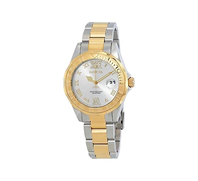 Invicta Women's 12852 Pro Diver Quartz Gold Dial Watch
