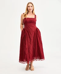 And Now This Plus Cotton Square-Neck Maxi Dress, Macy's Exclusive
