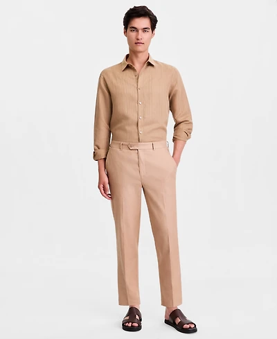 Alfani Men's Tech Linen-Blend Pants, Macy's Exclusive