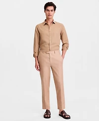 Alfani Men's Tech Linen-Blend Pants, Macy's Exclusive