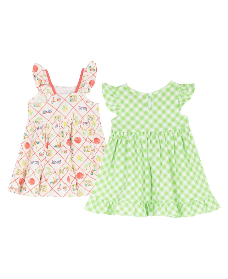 Rare Editions Baby Girls' Sleeveless Dress, Diaper Cover and Headband, 5-Piece Set