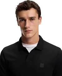 Boss by Hugo Men's Slim-Fit Stretch-Cotton Logo Patch Polo Shirt