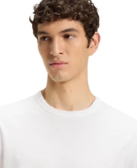Boss by Hugo Men's Slub-Cotton Logo Detail T-Shirt