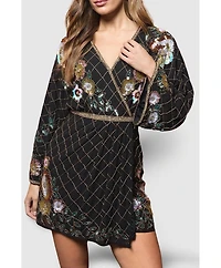 Coast Women's Floral Embellished Mini Dress