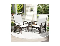 Slickblue Patio Glider Chair Set of 2 with Ergonomic Seat and Back