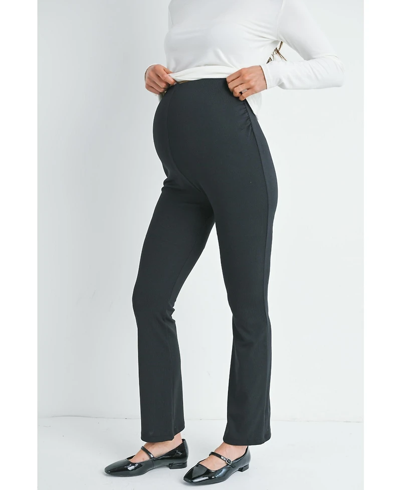 Hello Miz Maternity Over-the-Belly Bootcut Pull-On Pants