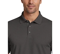 Pga Tour Men's Essential Geo Print Golf Polo Shirt