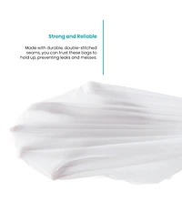 Home Zone Living Code 30R Drawstring Kitchen Trash Bags Custom Fit for 8 Gallon Recycling Bins, 30-Count