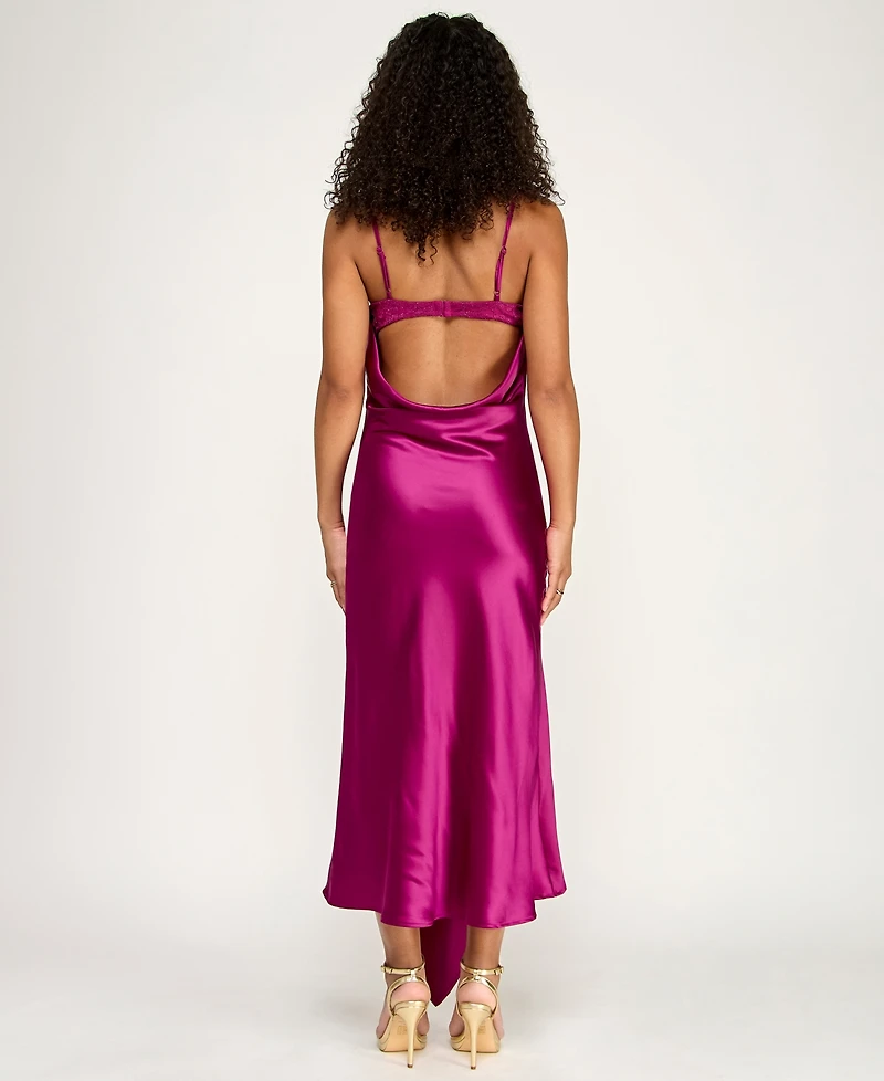 Emerald Sundae Junior's Sweetheart Neck Dress