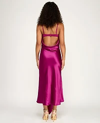 Emerald Sundae Junior's Sweetheart Neck Dress