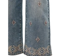 Tribal Women's Wide-Leg Denim Pant