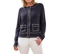 Tribal Women's Contrast Stitch Cardigan