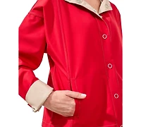 Tribal Women's Reversible Snap-Front Jacket