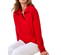 Tribal Women's Johnny Collar Top