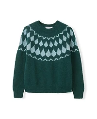 Celtic & Co. Women's Lofty Diamond Yoke Sweater
