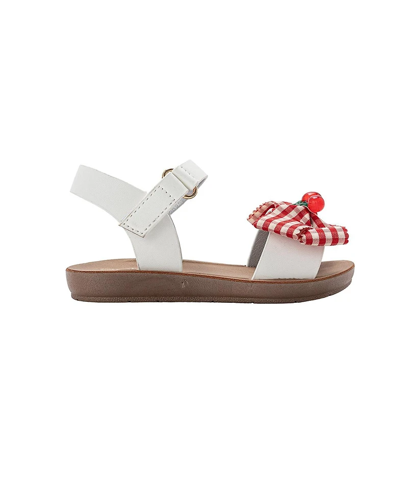 Bebe Big Girls Sandals Cute Fashion Flat Sandals and Summer Shoes with Ankle Strap
