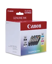 Canon Pgi-280 Xl / Cli-281 4 Color Pack for Select Pixma Tr, Ts Series Printers