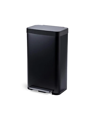 Home Zone Living 19 Gallon Large Kitchen Trash Can with Soft Close Lid, Liner-Free Stainless-Steel Body