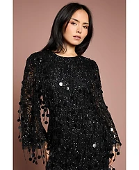 Coast Women's Sequin Tassel Mini Dress