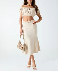 Guess Women's Ryan Pull-On Midi Skirt