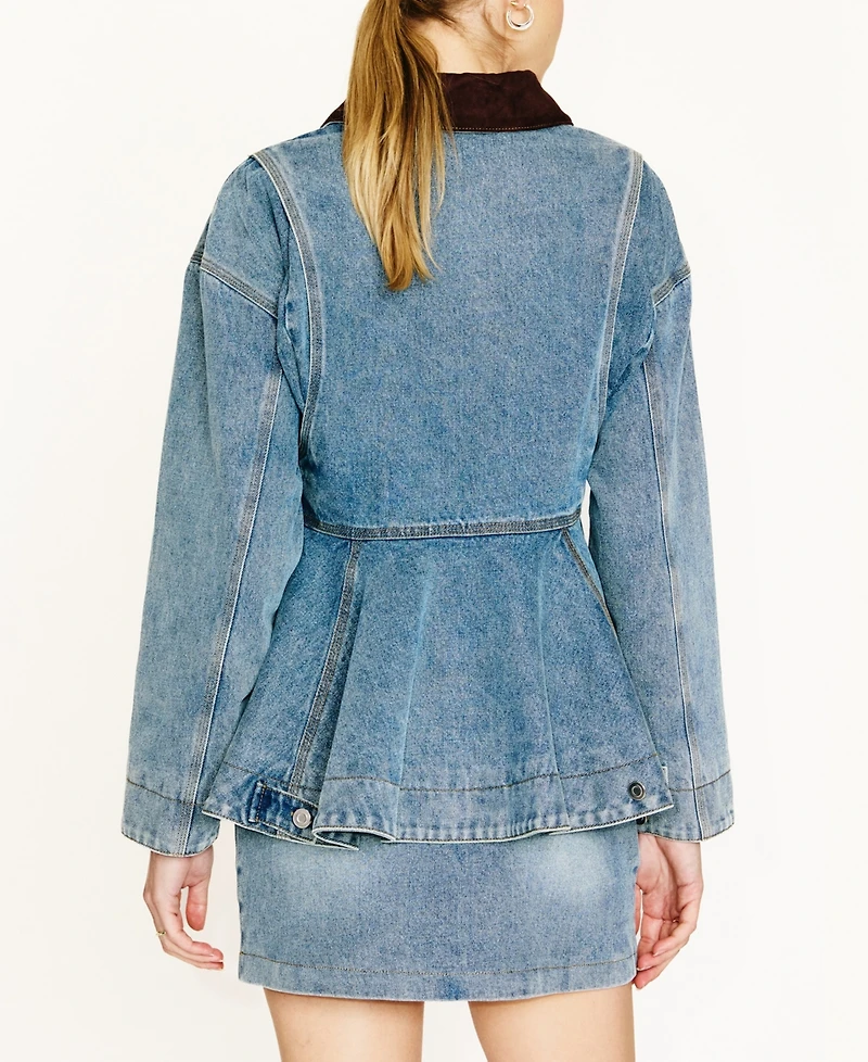 Line & Dot Women's Mottle Mini Skirt