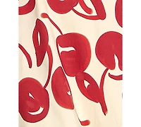 Katia Rae Women's Cherry Printed Sweetheart Neck Midi Dress