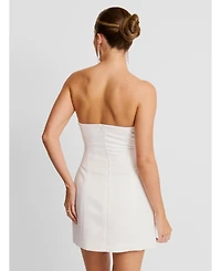 Six Stories Women's Bandeau Embellished Diamante Mini Dress