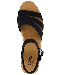Toms Women's Julia Open Toe Wedge Sandals