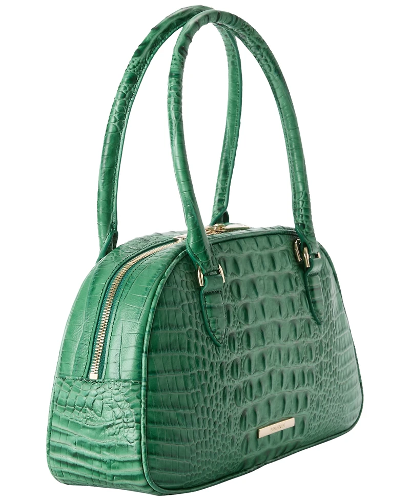 Brahmin Angie Alden Road Leather Medium Satchel Bag