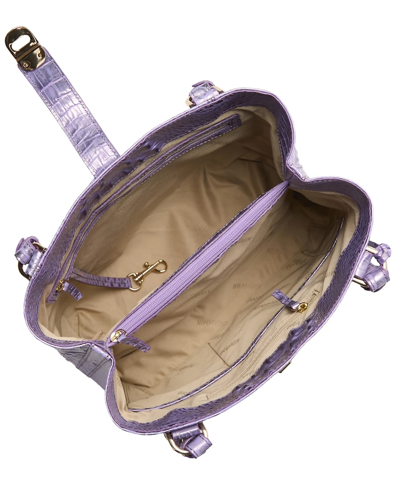 Brahmin Fiora Melbourne Embossed Leather Shoulder Bag