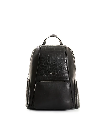 Velez Embossed Leather Backpack