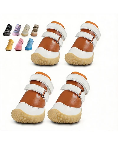 Aronkl Anti-slip Breathable Dog Boots for Small Puppies - Paw Protection Hot Pavement and Snow