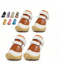 Aronkl Anti-slip Breathable Dog Boots for Small Puppies - Paw Protection Hot Pavement and Snow