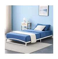 gaomon Twin 6 Inch Metal Platform Bed Frame - Steel Slats Low Profile No Box Spring