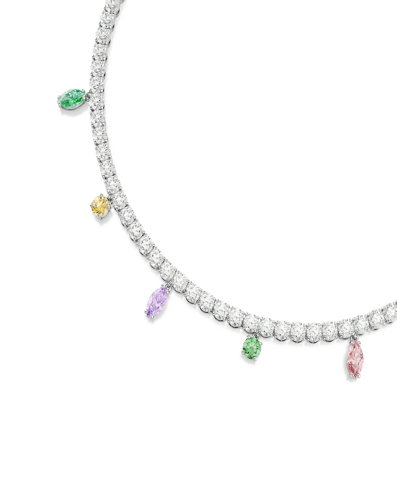 Swarovski x Ariana Grande Rhodium Plated Tennis Necklace