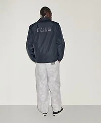 Converse Mens Classic Fit Snap Closure Jacket Mock Neck T Shirt Styled With The Box Pattern Wide Leg Cargo Pants