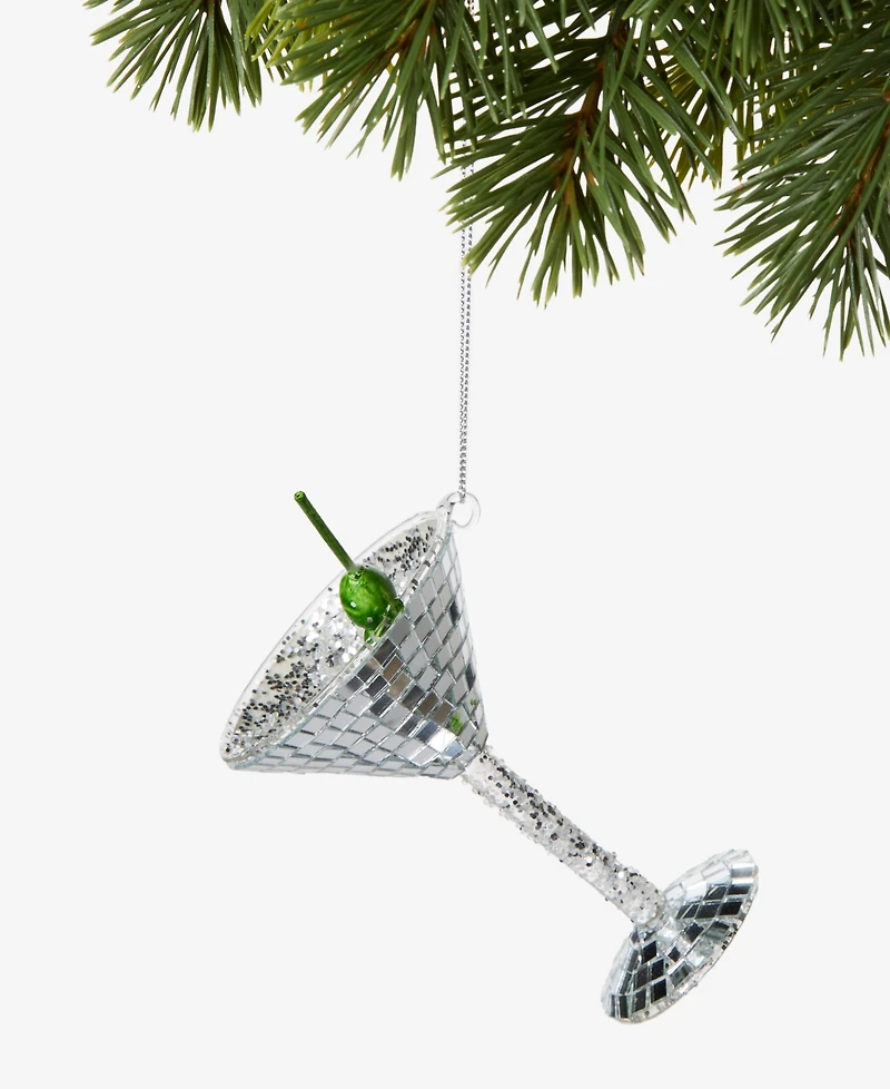 Holiday Lane Disco Brights Cocktail Glass Ornament, Macy's Exclusive