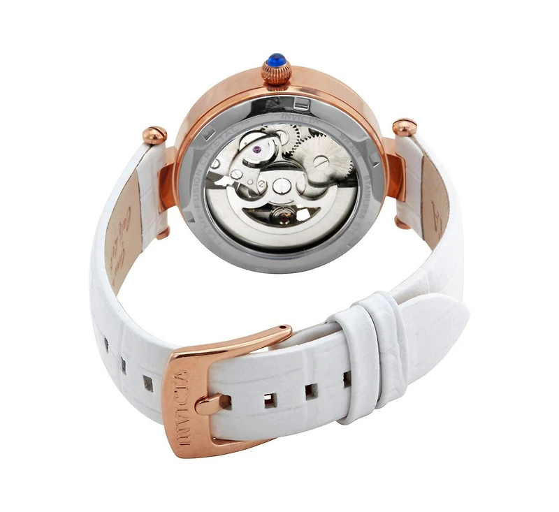 Invicta Women's 26371 Objet D Art Quartz White Skeleton Dial Watch