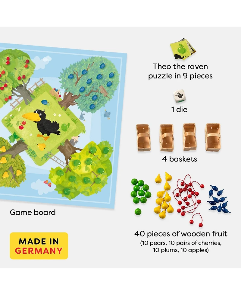 Haba Orchard Game - A Classic Cooperative Introduction to Board Games for Ages 3 and Up (Made in Germany)