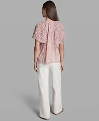 Bcbg Women's Short-Sleeve V-Neck Top