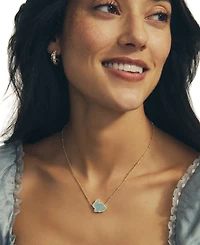 Kendra Scott Gold-Tone Over Bunny Short Pendant Necklace