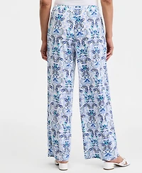 Jm Collection Women's Printed High Rise Pull-On Pants, Macy's Exclusive